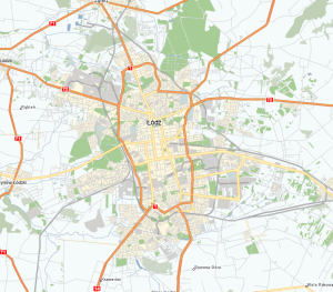 plan miasta Łódź